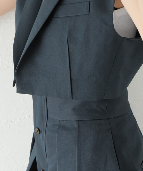 新品　MIOSMOKEY ベスト　ジレ MIOSMOKEY（MIOSMOKEY）の「【MIOSMOKEY/ミオズモーキー】 OUT