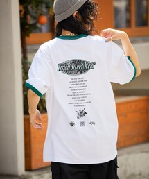【VISION STREET WEAR/ヴィジョンストリートウェアー】別注バンダナ刺繍リンガーTシャツ【限定展開】