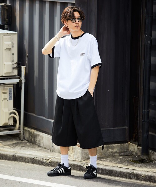 VISION STREET WEAR（ヴィジョンストリートウェア）の「【VISION STREET WEAR/ヴィジョンストリートウェアー】別注バンダナ刺繍リンガーTシャツ【限定展開】（Tシャツ/カットソー・メンズ・グリーン/ブラック・LARGE/X-LARGE/MEDIUM）」の5枚目の写真