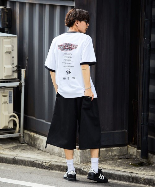 VISION STREET WEAR（ヴィジョンストリートウェア）の「【VISION STREET WEAR/ヴィジョンストリートウェアー】別注バンダナ刺繍リンガーTシャツ【限定展開】（Tシャツ/カットソー・メンズ・グリーン/ブラック・LARGE/X-LARGE/MEDIUM）」の6枚目の写真
