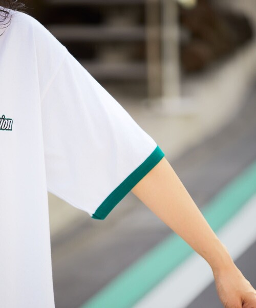 VISION STREET WEAR（ヴィジョンストリートウェア）の「【VISION STREET WEAR/ヴィジョンストリートウェアー】別注バンダナ刺繍リンガーTシャツ【限定展開】（Tシャツ/カットソー・メンズ・グリーン/ブラック・LARGE/X-LARGE/MEDIUM）」の10枚目の写真