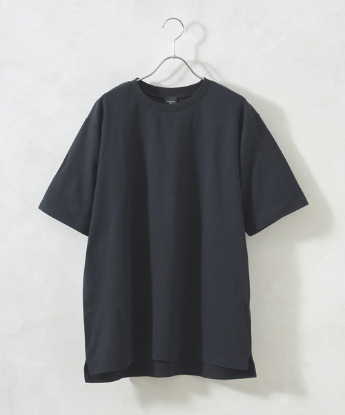 EDIFICE(エディフィス)の「”撥水&汗染み防止機能” プロテック ポンチ Tシャツ(Tシャツ/カットソー・メンズ・チャコールグレー/グリーン/ブラック/ホワイト・SMALL/LARGE/MEDIUM/X-LARGE)」の1枚目の写真