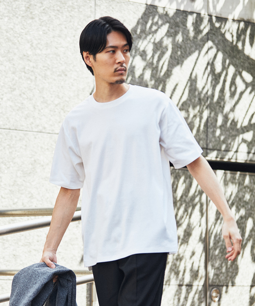EDIFICE(エディフィス)の「”撥水&汗染み防止機能” プロテック ポンチ Tシャツ(Tシャツ/カットソー・メンズ・チャコールグレー/グリーン/ブラック/ホワイト・SMALL/LARGE/MEDIUM/X-LARGE)」の6枚目の写真