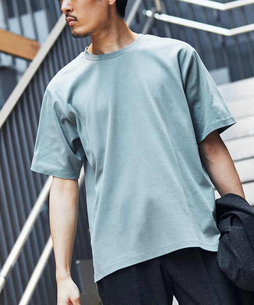 EDIFICE(エディフィス)の「”撥水&汗染み防止機能” プロテック ポンチ Tシャツ(Tシャツ/カットソー・メンズ・チャコールグレー/グリーン/ブラック/ホワイト・SMALL/LARGE/MEDIUM/X-LARGE)」の7枚目の写真