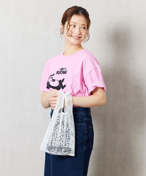 FREAK'S STORE(フリークスストア)の「【限定展開】OUTDOOR PRODUCTS×FREAK'S STORE/アウトドアプロダクツ 別注メッシュロープショルダーバッグ(ショルダーバッグ・レディース・オレンジ/チャコール/ブラック/オフホワイト/ブルー・ONE SIZE)」の7枚目の写真