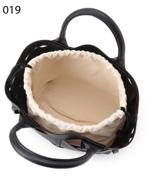 OPAQUE.CLIP（オペークドットクリップ）の「◆メッシュトート（トートバッグ・レディース・オフホワイト/ブラック・00）」の20枚目の写真