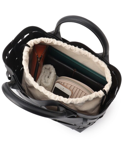 OPAQUE.CLIP（オペークドットクリップ）の「◆メッシュトート（トートバッグ・レディース・オフホワイト/ブラック・00）」の21枚目の写真