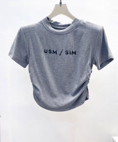 SPIGA（スピーガ）の「ｻｲﾄﾞｼｬｰﾘﾝｸﾞﾛｺﾞTｼｬﾂ（Tシャツ/カットソー・レディース・ホワイト/グレー/ブラック・FREE）」の6枚目の写真