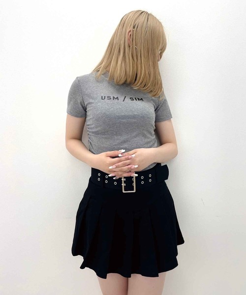 SPIGA（スピーガ）の「ｻｲﾄﾞｼｬｰﾘﾝｸﾞﾛｺﾞTｼｬﾂ（Tシャツ/カットソー・レディース・ホワイト/グレー/ブラック・FREE）」の7枚目の写真