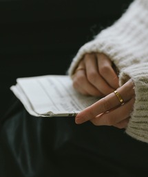 Ops. | ファランジリング アクセサリー リング レディース シルバー925 シンプル 3mm 指輪 華奢 重ね付け【Solone ソロネ】(リング)