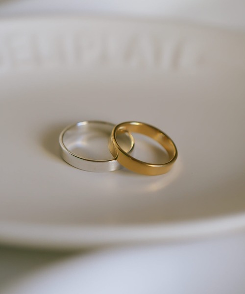 Ops.（オプス）の「ファランジリング アクセサリー リング レディース シルバー925 シンプル 3mm 指輪 華奢 重ね付け【Solone ソロネ】（リング・レディース・シルバー/イエローゴールド・11号/5号/3号/7号/9号/13号）」の12枚目の写真