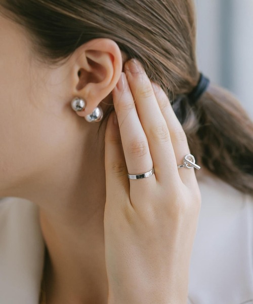 Ops.（オプス）の「ファランジリング アクセサリー リング レディース シルバー925 シンプル 3mm 指輪 華奢 重ね付け【Solone ソロネ】（リング・レディース・シルバー/イエローゴールド・11号/5号/3号/7号/9号/13号）」の15枚目の写真