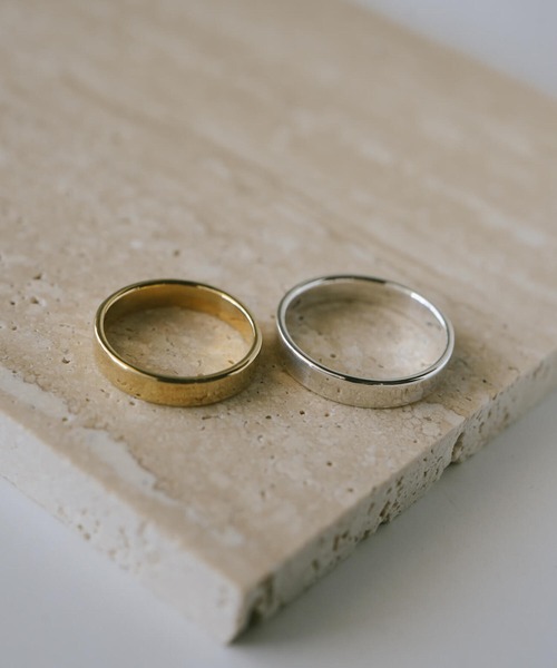 Ops.（オプス）の「ファランジリング アクセサリー リング レディース シルバー925 シンプル 3mm 指輪 華奢 重ね付け【Solone ソロネ】（リング・レディース・シルバー/イエローゴールド・11号/5号/3号/7号/9号/13号）」の9枚目の写真