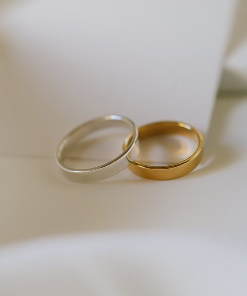 Ops.（オプス）の「ファランジリング アクセサリー リング レディース シルバー925 シンプル 3mm 指輪 華奢 重ね付け【Solone ソロネ】（リング・レディース・シルバー/イエローゴールド・11号/5号/3号/7号/9号/13号）」の3枚目の写真