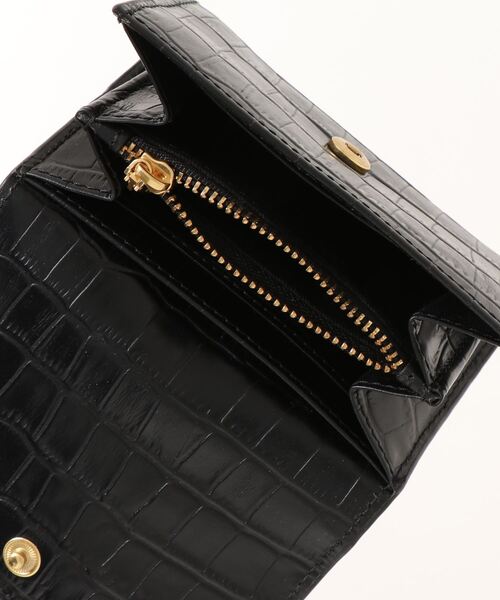 Ted Baker（テッドベーカー）の「STEN クロコディテール レザーウォレット(コンパクト財布)（財布・レディース・ブラック/アイボリー・O/S）」の5枚目の写真