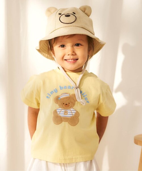 apres les cours（アプレレクール）の「tiny bear 4柄マリンTシャツ（Tシャツ/カットソー・キッズ・オフホワイト/その他2/イエロー/ベージュ・110/80/90/100/120）」の3枚目の写真