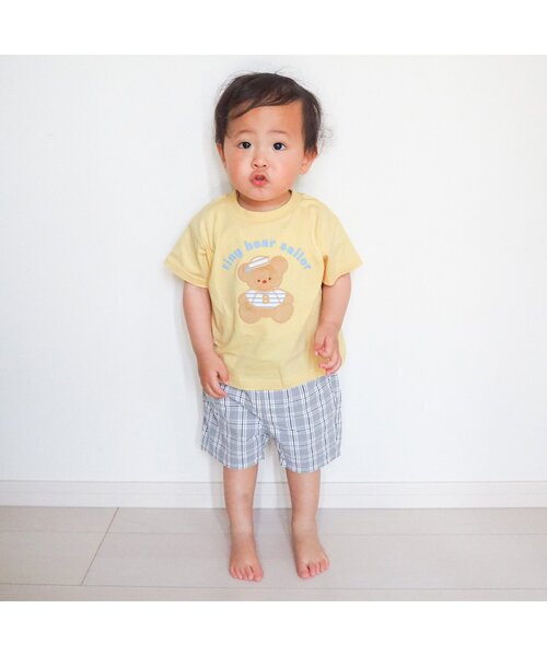 apres les cours（アプレレクール）の「tiny bear 4柄マリンTシャツ（Tシャツ/カットソー・キッズ・オフホワイト/その他2/イエロー/ベージュ・110/80/90/100/120）」の12枚目の写真