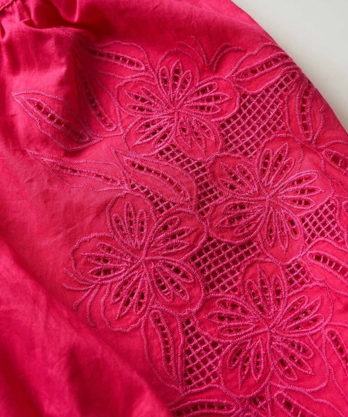 VIS（ビス）の「エンブロイダリーボリュームスリーブブラウス（シャツ/ブラウス・レディース・ホワイト/ブラック/ピンク系その他2・FREE）」の20枚目の写真