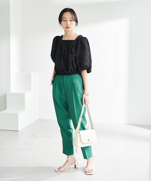 VIS（ビス）の「エンブロイダリーボリュームスリーブブラウス（シャツ/ブラウス・レディース・ホワイト/ブラック/ピンク系その他2・FREE）」の18枚目の写真