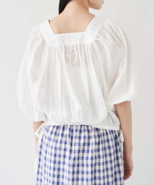 VIS（ビス）の「エンブロイダリーボリュームスリーブブラウス（シャツ/ブラウス・レディース・ホワイト/ブラック/ピンク系その他2・FREE）」の9枚目の写真