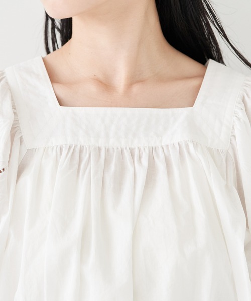 VIS（ビス）の「エンブロイダリーボリュームスリーブブラウス（シャツ/ブラウス・レディース・ホワイト/ブラック/ピンク系その他2・FREE）」の19枚目の写真