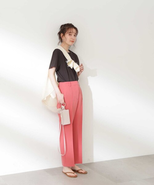 N.(N. Natural Beauty Basic)(エヌエヌナチュラルビューティーベーシック)の「◆メッセージラウンドロゴTシャツ(Tシャツ/カットソー・レディース・ブラウン/オフホワイト/チャコール・MEDIUM)」の22枚目の写真