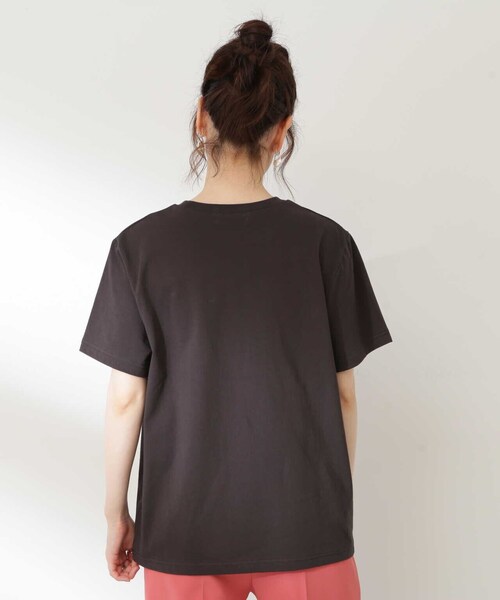N.(N. Natural Beauty Basic)(エヌエヌナチュラルビューティーベーシック)の「◆メッセージラウンドロゴTシャツ(Tシャツ/カットソー・レディース・ブラウン/オフホワイト/チャコール・MEDIUM)」の17枚目の写真
