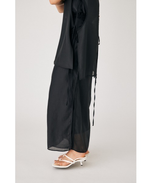 M_（エムアンダーバー）の「【M_】SHEER WRAP スカート