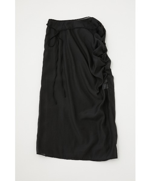 M_（エムアンダーバー）の「【M_】SHEER WRAP スカート（スカート・レディース・ライトブルー/アイボリー/ブラック・1/2）」の14枚目の写真