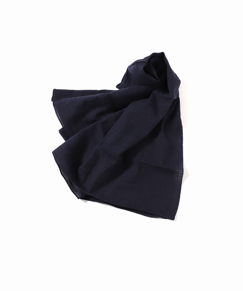 VERMEIL par iena(ヴェルメイユパーイエナ)の「【BENARAS BY CITRUS×MAISON N.H PARIS×VERMEIL par iena】Square stole(ストール/ショール・レディース・ネイビー/レッド・FREE)」の7枚目の写真