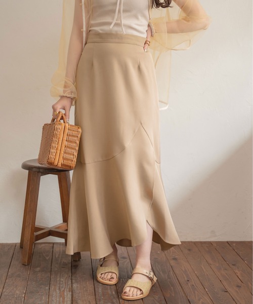 Ambre Neige（アンブルネージュ）の「アシメラップマーメイドスカート／【WEB/EC限定商品】（スカート・レディース・アイボリー/ベージュ・FREE）」の8枚目の写真