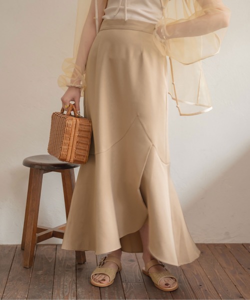 Ambre Neige（アンブルネージュ）の「アシメラップマーメイドスカート／【WEB/EC限定商品】（スカート・レディース・アイボリー/ベージュ・FREE）」の7枚目の写真