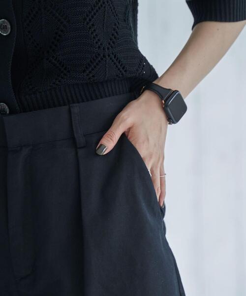 coen（コーエン）の「綿麻タックショートパンツ（その他パンツ・レディース・ブラック/ベージュ・M/L）」の16枚目の写真