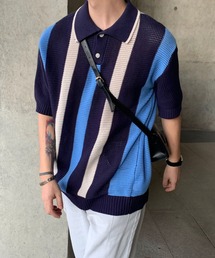 MGV | レトロルーズニットポロシャツ(ポロシャツ)