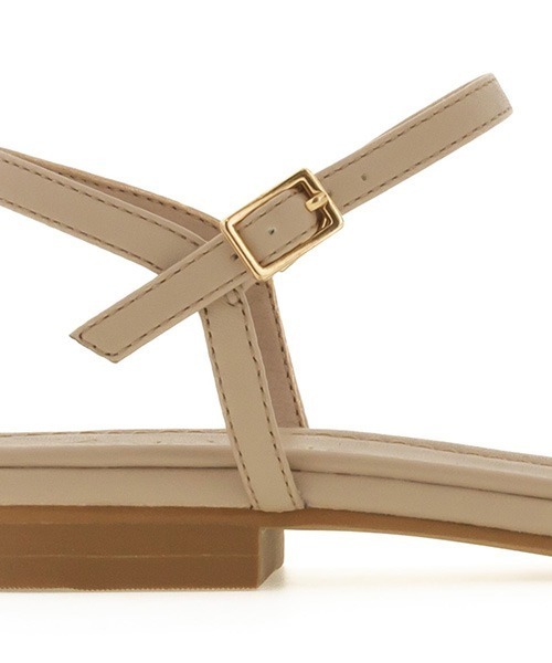 A de Vivre（アドゥヴィーヴル）の「サステナブル ナローストラップサンダル（サンダル・レディース・ベージュ/ブラック/イエロー・S/M/L/LL）」の12枚目の写真