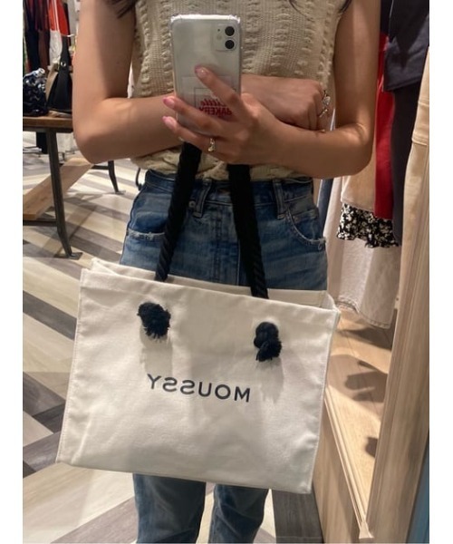 【MOUSSY】スーベニアショッパー*ロゴトート 国内直営店】☆MOUSSY☆ロゴスーベニアショッパー (トートバッグ