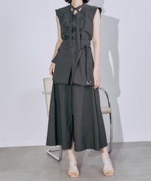 PUBLIC TOKYO | 【栃木県産】ラップレイヤード2WAYスカート/セットアップ対応(スカート)