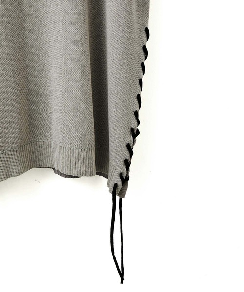 JUNRED（ジュンレッド）の「2トーンカラーハンドステッチベスト（ベスト・メンズ・ライトグレー/グリーン/ブラック・S/M/L）」の7枚目の写真