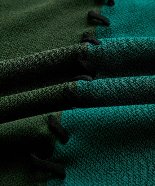 JUNRED（ジュンレッド）の「2トーンカラーハンドステッチベスト（ベスト・メンズ・ライトグレー/グリーン/ブラック・S/M/L）」の10枚目の写真