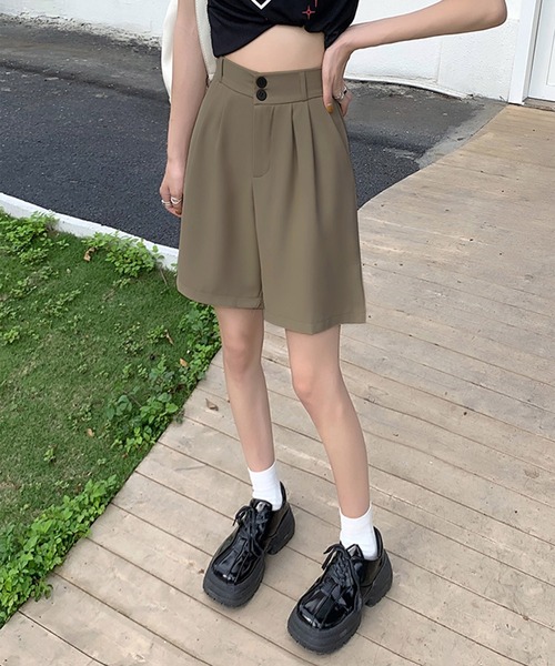 Amulet（アミュレット）の「タック入りショートパンツ（その他パンツ・レディース・ブラック/グリーン/ベージュ・M/L）」の10枚目の写真