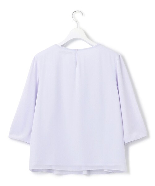 23区(ニジュウサンク)の「【洗える】エアリーコンビジャージー パールモチーフ カットソー(Tシャツ/カットソー・レディース・ネイビー系/ホワイト系/ライラック系・40/38)」の11枚目の写真