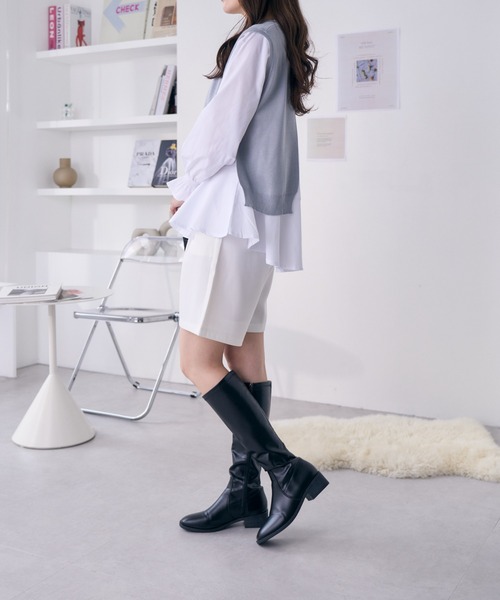 Ada.(エイダ)の「ニットベストセットチュニックブラウス(シャツ/ブラウス・レディース・ホワイト/ネイビー/グレー・FREE)」の21枚目の写真