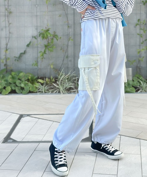 Java(ジャバ)の「《JaVaジャバ コラボ》ゆるっとラフスタイル。ミリタリーパラシュートカーゴパンツ(カーゴパンツ・メンズ・ブラック/オフホワイト/カーキ・X-LARGE/SMALL/LARGE/MEDIUM)」の19枚目の写真