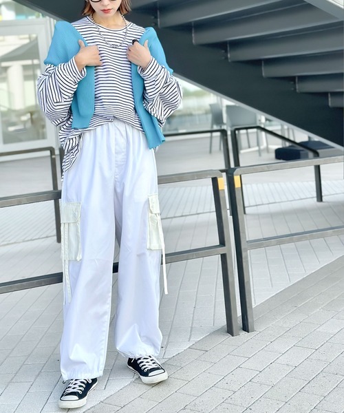 Java(ジャバ)の「《JaVaジャバ コラボ》ゆるっとラフスタイル。ミリタリーパラシュートカーゴパンツ(カーゴパンツ・メンズ・ブラック/オフホワイト/カーキ・X-LARGE/SMALL/LARGE/MEDIUM)」の18枚目の写真