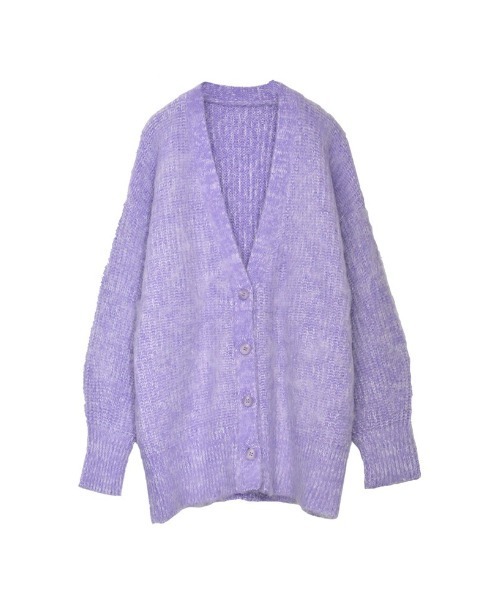 Re:EDIT(リエディ)の「起毛シャギールーズニットカーディガン(カーディガン/ボレロ・レディース・ブルー/ブラック/ベージュ/グリーン/アイボリー/グレー/ラベンダー/ピンク・MEDIUM/LARGE)」の7枚目の写真