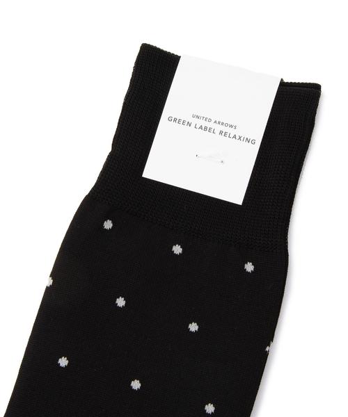 green label relaxing（グリーンレーベルリラクシング）の「SKN DOT 32 ソックス（ソックス/靴下・メンズ・ブラック/ネイビー/ダークグレー/ダークブラウン・フリー）」の5枚目の写真