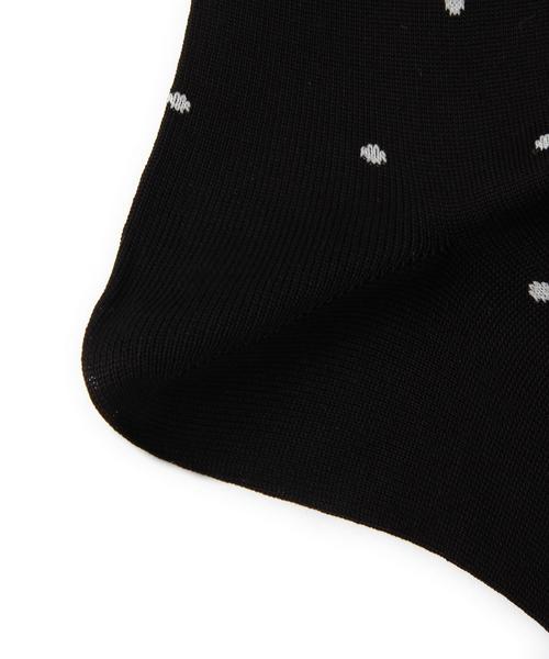green label relaxing（グリーンレーベルリラクシング）の「SKN DOT 32 ソックス（ソックス/靴下・メンズ・ブラック/ネイビー/ダークグレー/ダークブラウン・フリー）」の6枚目の写真