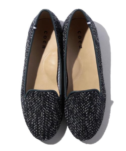 coen（コーエン）の「ツイードオペラシューズ（パンプス・レディース・ネイビー/ナチュラル/ブラウン/ブラック・LARGE/SMALL/MEDIUM/X-LARGE）」の8枚目の写真