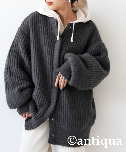 【新品未使用】Deuxieme Classe VOILE Vネック カーディガン 2wayニットカーディガン（ニット/セーター）｜antiqua
