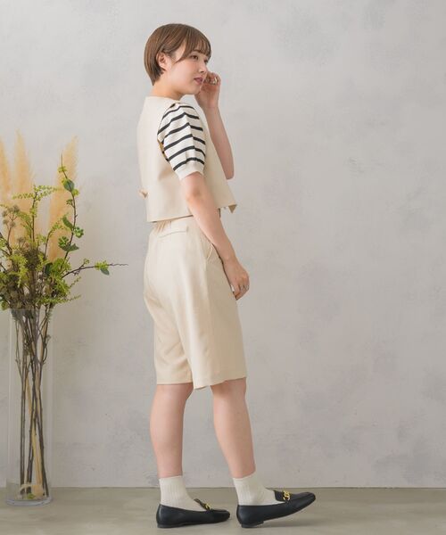 RETRO GIRL(レトロガール)の「共ベルト付きバミューダPT(その他パンツ・レディース・ブラウン系その他2/ナチュラル/ブラック/ダークグレー・FREE)」の6枚目の写真